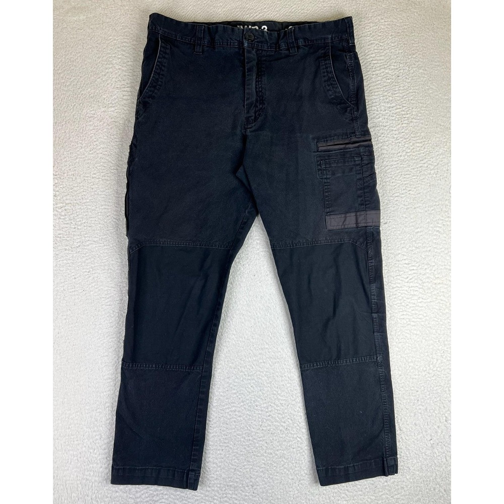 FXD WP-3 Pants Mens 36x30 Black Canvas Stretch Cargo Workwear Reinforced